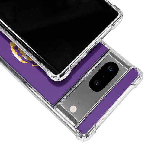 LSU Purple Tiger Mascot Google Pixel 8a Clear Case
